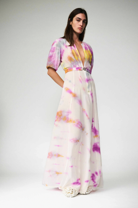 Luuda Silk Zipper Gown