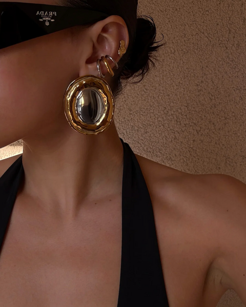 LUV AJ Formentera Stud Earrings