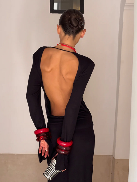 LUV AJ Formentera Bangle Set - Red