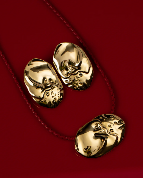 LUV AJ Granada Disc Earrings