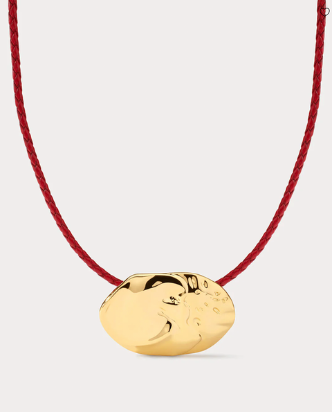 LUV AJ Granada Disc Necklace