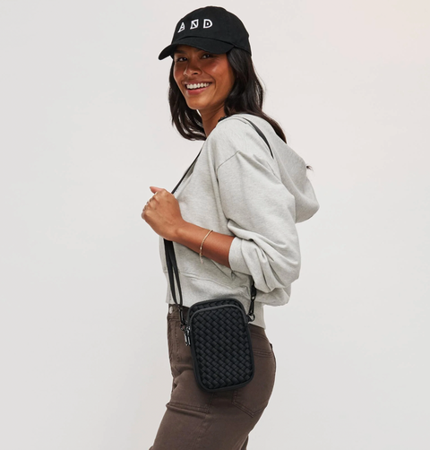 Sol and Selene Woven Neoprene Crossbody Bag - Divide and Conquer