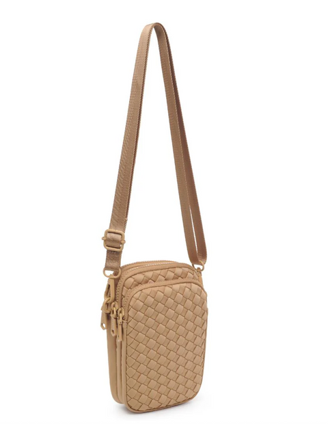 Sol and Selene Woven Neoprene Crossbody Bag - Divide and Conquer