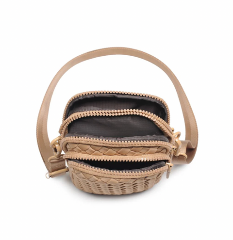 Sol and Selene Woven Neoprene Crossbody Bag - Divide and Conquer