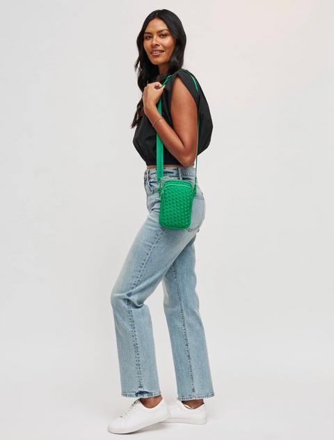 Sol and Selene Woven Neoprene Crossbody Bag - Divide and Conquer