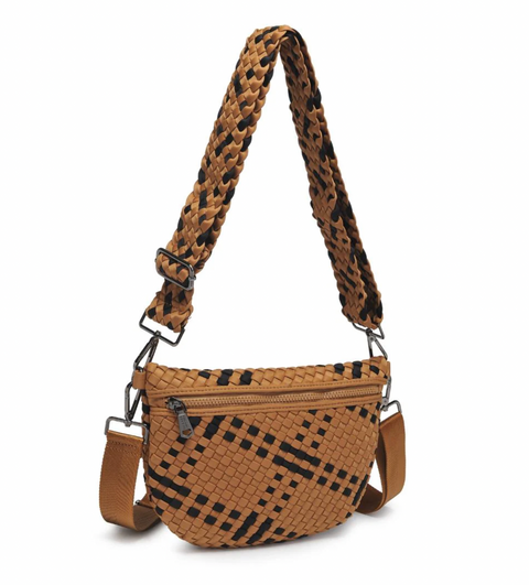 Sol and Selene Woven Neoprene Crossbody Bag - Ethereal