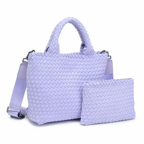 Sol and Selene Woven Neoprene Cross Body Bag - Skys The Limit Small