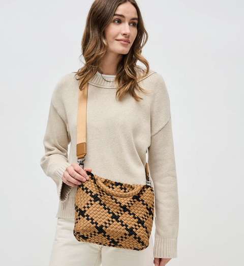 Sol and Selene Woven Neoprene Cross Body Bag - Skys The Limit Small