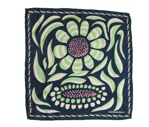 Les Belles Vagabondes Mini Forget-Me-Not Square - Marine Navy