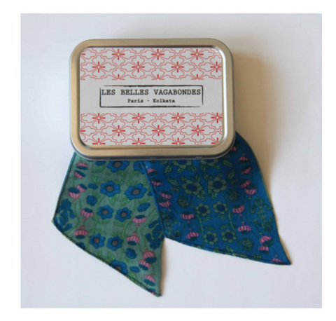 Les Belles Vagabondes Windsor Bandeau - Blue