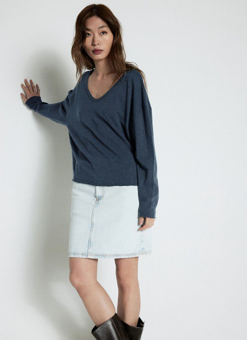 American Vintage Sonoma Long Sleeve T-Shirt - Vintage Navy