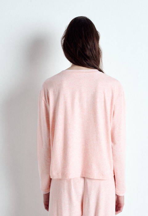 American Vintage Ypawood Long Sleeve T-Shirt - Glazing Melange