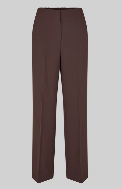 Second Female Fique Classic Trouser - Chocolate Plum