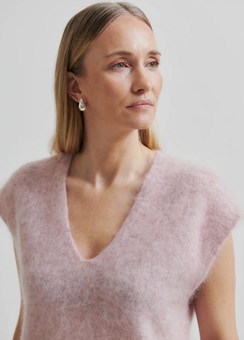 Second Female Camryn Knit Vest - Sepia Rose