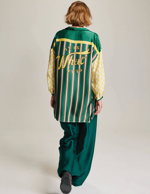 ME369 Savannah Wide Leg Pants - Green