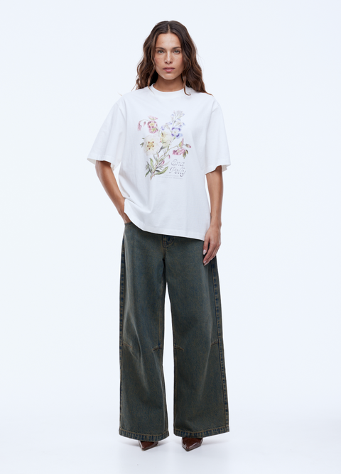 Ena Pelly Bouquet Tee - Vintage White