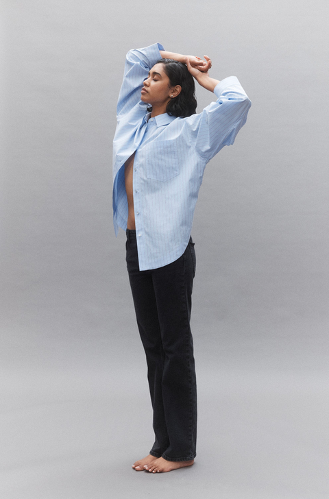 Nobody Denim Evangeline Shirt - Pinstripe