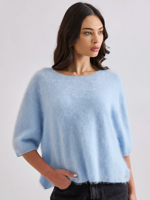 Mia Fratino Eliza Tee - Mid Blue