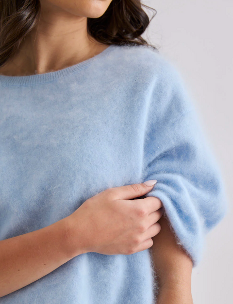 Mia Fratino Eliza Tee - Mid Blue