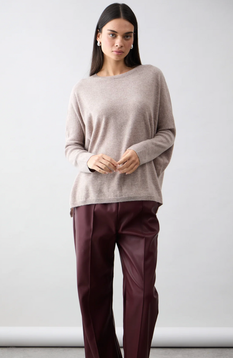 Mia Fratino Boyfriend Crew - Toast