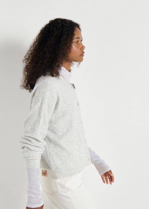 American Vintage Damsville Cardigan - Heather Grey