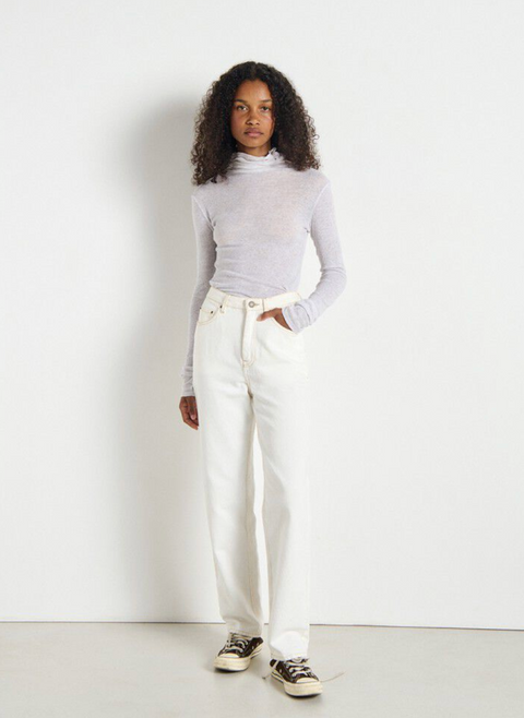 American Vintage Massachusetts Long Sleeve Tee - Heather Grey