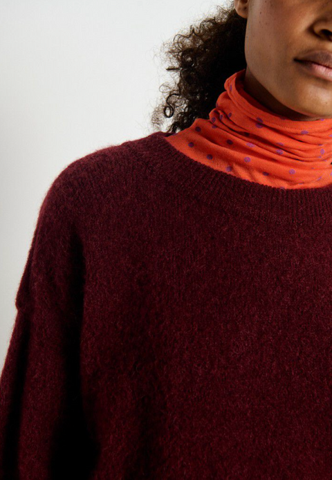 American Vintage Vitow Jumper - Grenat Melange