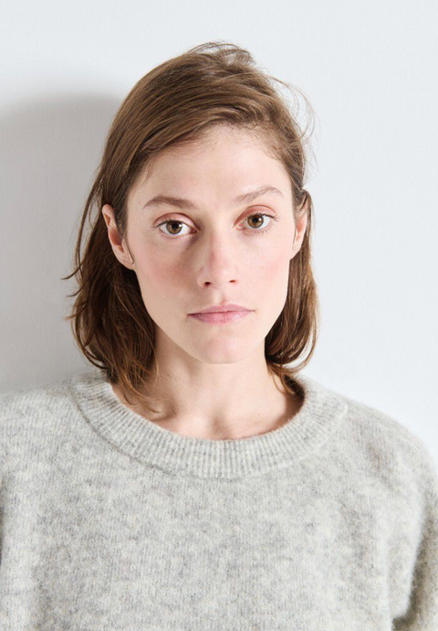 American Vintage Vitow Jumper - Light Grey Melange