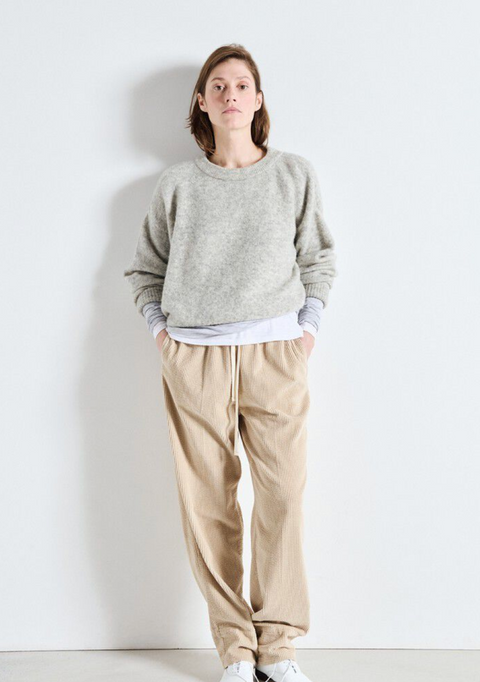 American Vintage Vitow Jumper - Light Grey Melange