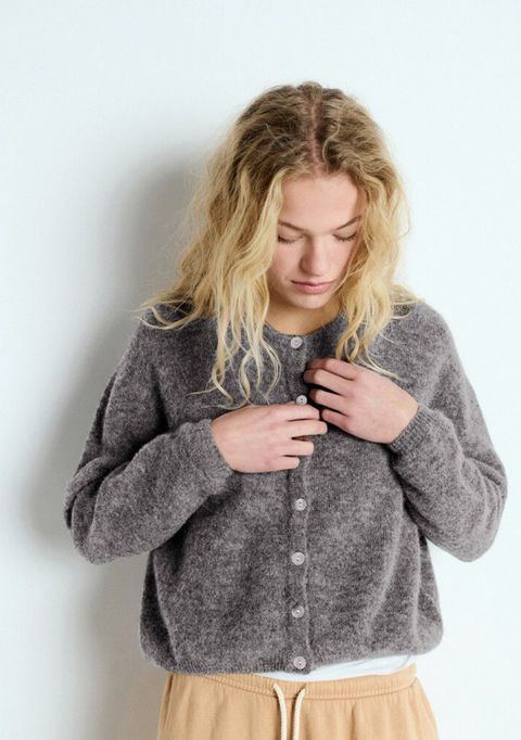 American Vintage Vitow Cardigan - Steel Melange