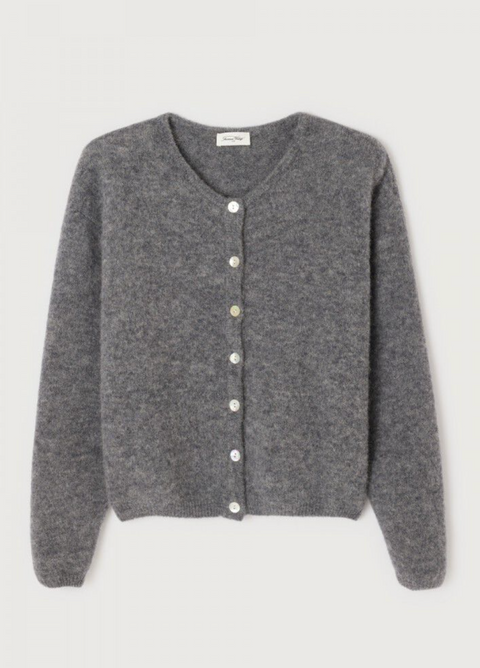 American Vintage Vitow Cardigan - Steel Melange