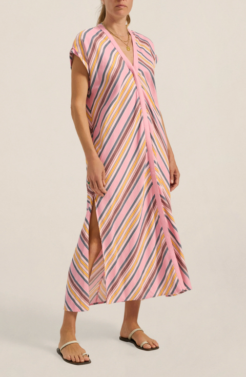 Ilio Nema Cythera Caftan - Samos Stripe