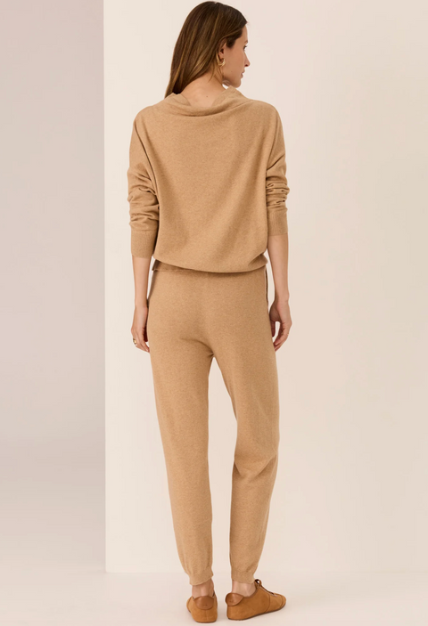 POL Clothing Rowan Drawcord Knit - Pebble
