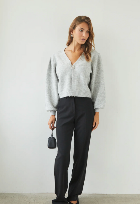 Charli London Hollie Cardigan - Silver Grey