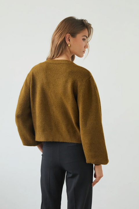 Charli London Hollie Cardigan - Khaki