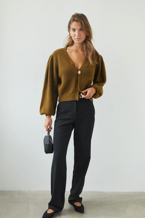 Charli London Hollie Cardigan - Khaki