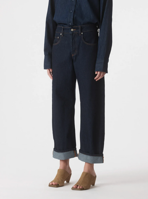 Nobody Denim Nadia Cuffed Jean - Pure Blue
