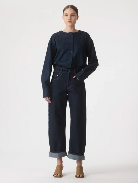 Nobody Denim Nadia Cuffed Jean - Pure Blue