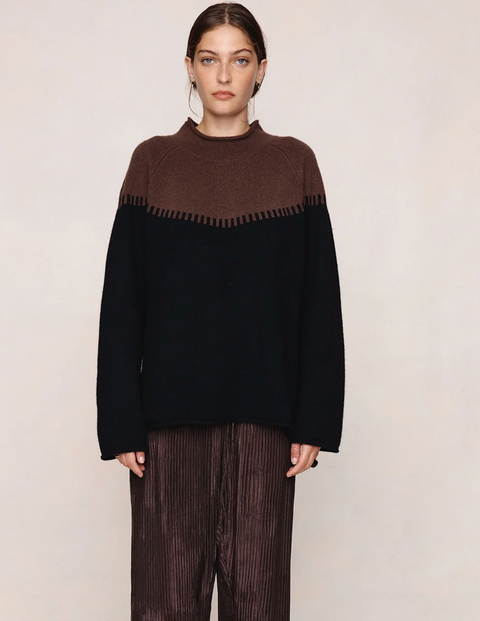 Marle Rodin Jumper - Carob/Black