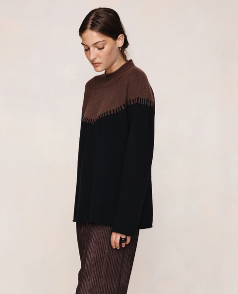 Marle Rodin Jumper - Carob/Black