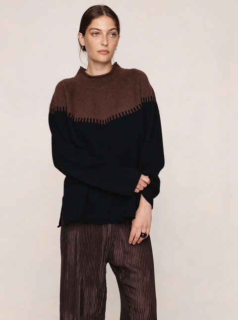 Marle Rodin Jumper - Carob/Black