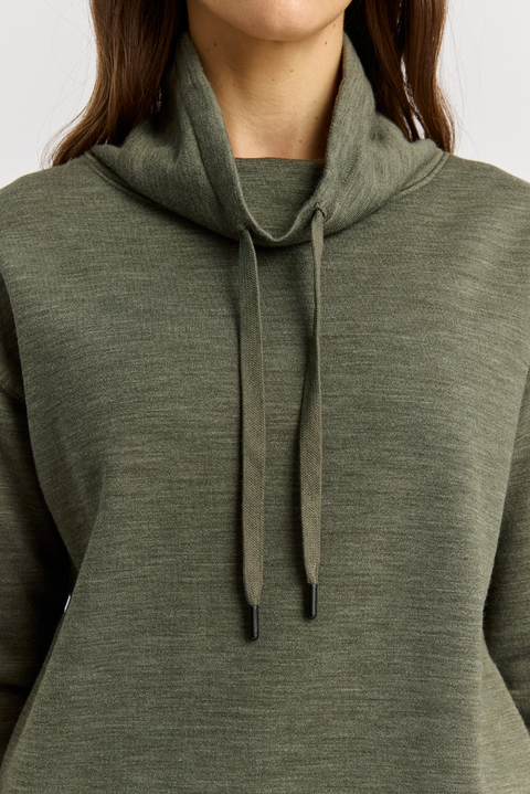 Toorallie Lounge Funnel Neck - Kale