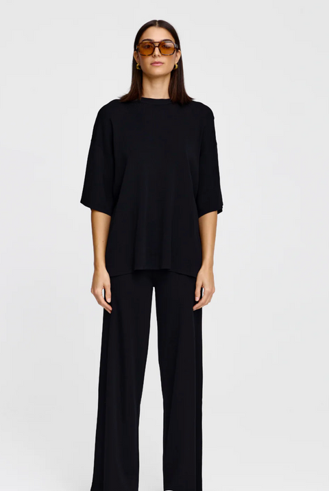 Kinney Camden Knit Tee - Black