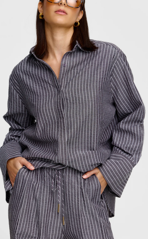 Kinney Elodie Shirt - Charcoal
