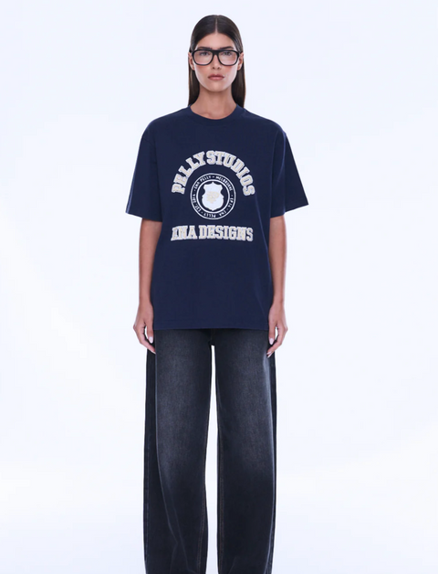 Ena Pelly Sophia Relaxed Tee - Washed Ink / Pelly Studios