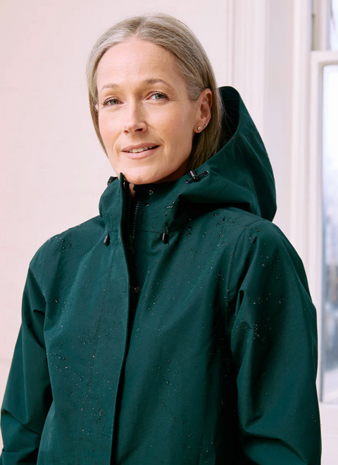 Amble Refuge Waterproof Jacket - Eucalyptus
