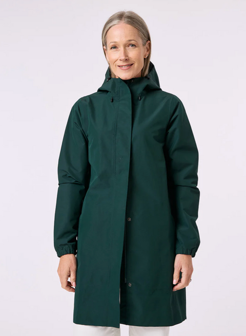 Amble Refuge Waterproof Jacket - Eucalyptus