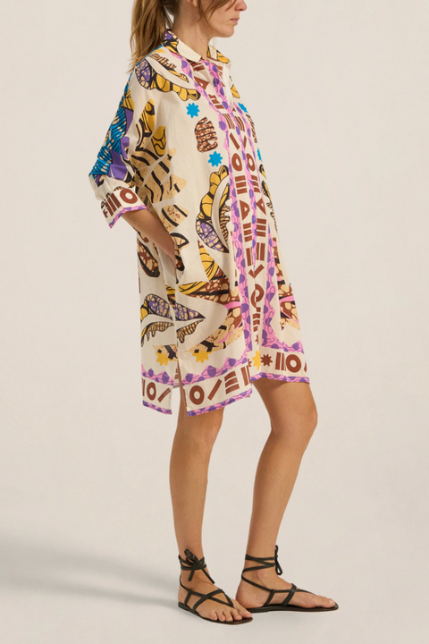 Ilio Nema Artemis Shirtdress - Jungle Print