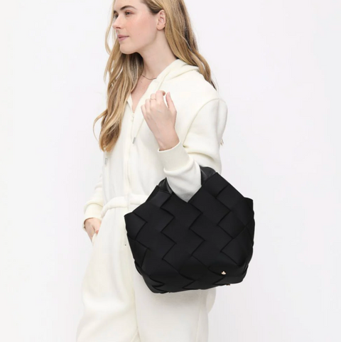 Sol and Selene Resilience Woven Neoprene Bag - Black