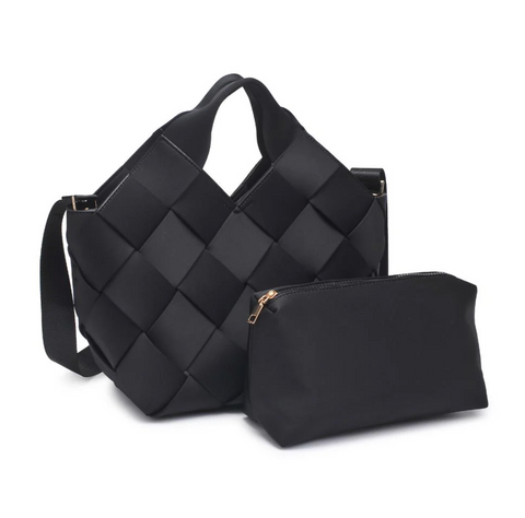 Sol and Selene Resilience Woven Neoprene Bag - Black